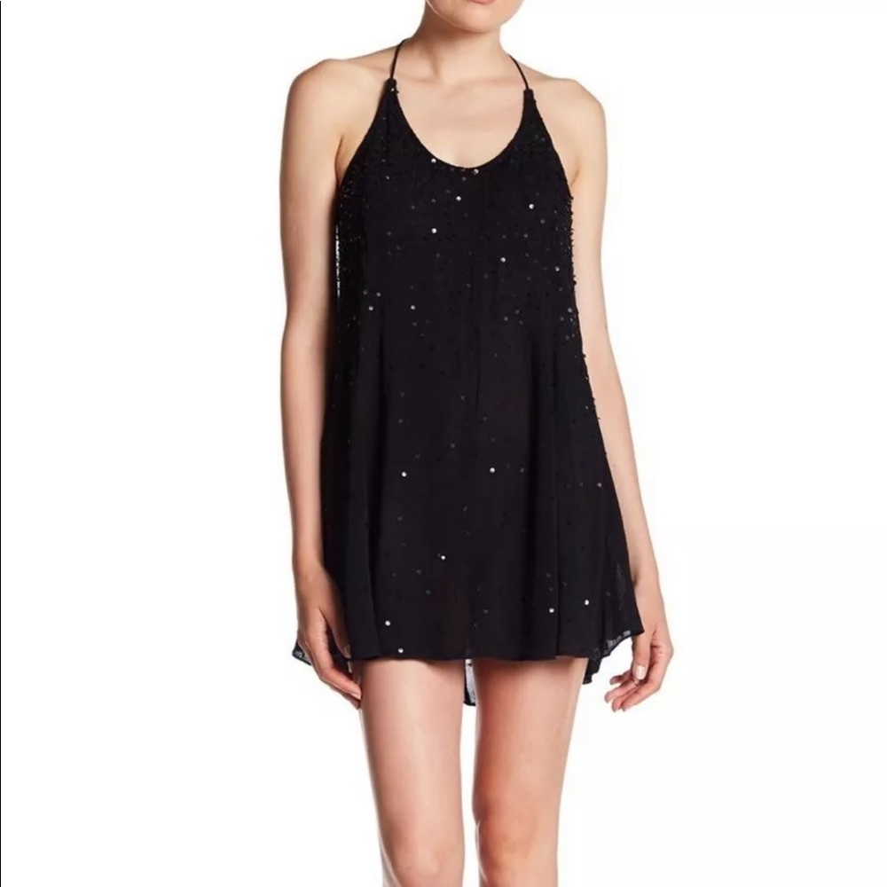 NEW Free People Just Watch Me Slip Sequin Dress